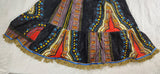 Hebrew Israelite Stretch-top Princess Dress with Gold Fringes