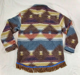 Camisa/chaqueta de franela pesada hebrea israelita del Reino del Norte/GAD con flecos de ante