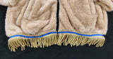 'Lamb's Wool' Light Hooded Jacket with Fringes
