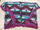 Hebrew Israelite Northern Kingdom Shawl with Suede Fringes