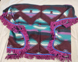 Hebrew Israelite Northern Kingdom Shawl with Suede Fringes