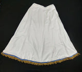 Hebrew Israelite Cotton Skirt w/ Gold or White Fringes