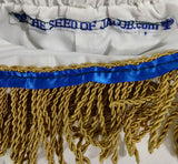 Hebrew Israelite Layered Flared Skirt w/ Gold or White Fringes