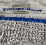 Hebrew Israelite 100% Cotton White Hooded Robe w/ Tassel or Bullion Fringes