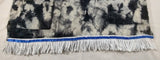 Batik Dashiki hebreo israelita con flecos blancos (azul)