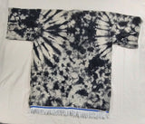 Batik Dashiki hebreo israelita con flecos blancos (azul)