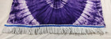 Batik Dashiki hebreo israelita con flecos blancos (azul)