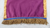 Hebrew Israelite Purple Hooded Garment with Gold Fringes