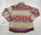 Camisa/chaqueta de franela pesada hebrea israelita del Reino del Norte/GAD con flecos de ante