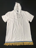 Hebrew Israelite 100% Cotton Hooded Garment w/ Gold, White or Purple Fringes