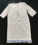 Camisa Dashiki bordada israelita hebrea con flecos dorados