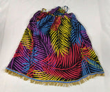 Hebrew Israelite Parachute Skirt with Fringes