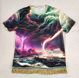 Hebrew Israelite 'Tempests in the Last Days' T-Shirt with Fringes