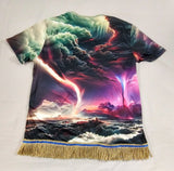 Hebrew Israelite 'Tempests in the Last Days' T-Shirt with Fringes