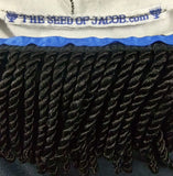 Hebrew Israelite Northern Kingdom Hooded Shirt w/ Black or Gold Fringes