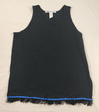 Hebrew Israelite Tank Top Undershirt with Extra Thin Fringes (Black)