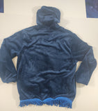 'Lamb's Wool' Light Hooded Jacket with Fringes