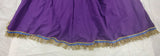 Hebrew Israelite Cotton Skirt w/ Gold Fringes (Purple)