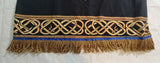 Hebrew Israelite Dashiki Print Shirt w/ Gold or Black Fringes