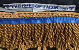 Hebrew Israelite Dashiki Print Shirt w/ Gold or Black Fringes