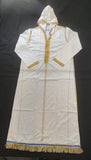 Hebrew Israelite Embroidered Long Garment with Hood & Fringes