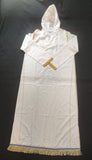 Hebrew Israelite Embroidered Long Garment with Hood & Fringes