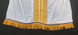 Hebrew Israelite Lightweight Embroidered Long Garment with Gold Fringes