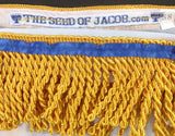 Hebrew Israelite Lightweight Embroidered Long Garment with Gold Fringes