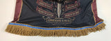 Camiseta hebrea israelita con YHWH (en hebreo antiguo) y Menorá Sagrada con flecos dorados o plateados premium