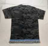 Camiseta hebrea israelita (City Camo) con flecos premium negros, blancos o plateados