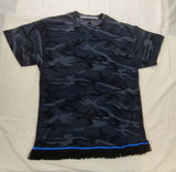 Camiseta hebrea israelita (City Camo) con flecos premium negros, blancos o plateados