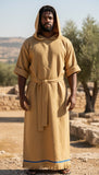 Hebrew Israelite 'Sackcloth and Ashes' Garment with Fringes (Olive) < 64" LONG