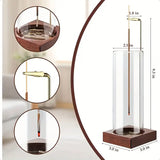 Quemador/Incensario de Incienso Torre de Latón Dorado