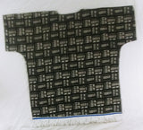Dashiki con estampado de tela de barro israelita hebrea con flecos