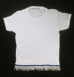 Hebrew Israelite T-Shirt with Fringes - Youth Sizes  (White)