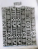 Hebrew Israelite 100% Cotton Caftan with White Fringes & Matching Headwrap
