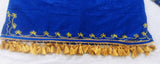 Hebrew Israelite Embroidered Dashiki w/ Fringes (Blue)