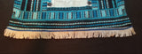 Dashiki israelita hebreo con flecos (blanco/azul/negro)