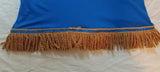 Hebrew Israelite T-Shirt w/ Holy Menorah & Premium Gold Fringes