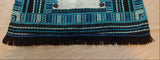 Dashiki israelita hebreo con flecos (blanco/azul/negro)