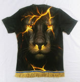 Camisa hebrea israelita (negra) León de Judá con flecos