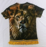 Camisa hebrea israelita León de Judá con flecos