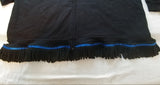 Sudadera con capucha hebrea israelita con flecos premium negros u dorados