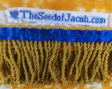Hebrew Israelite (Golden Yellow/Red) Caftan with Gold Fringes & Headwrap