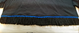Hebrew Israelite Long-sleeve Shirt w/ Premium Black Fringes