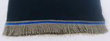 Hebrew Israelite T-Shirt w/ Premium Silver Fringes (Dark Blue)