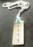Hebrew Israelite Pendant  w/ YAHAWAH and YAHAWASHI in Ancient Paleo Hebrew
