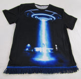 UFO / IFO Deliverance T-Shirt with Black or Teal Fringes